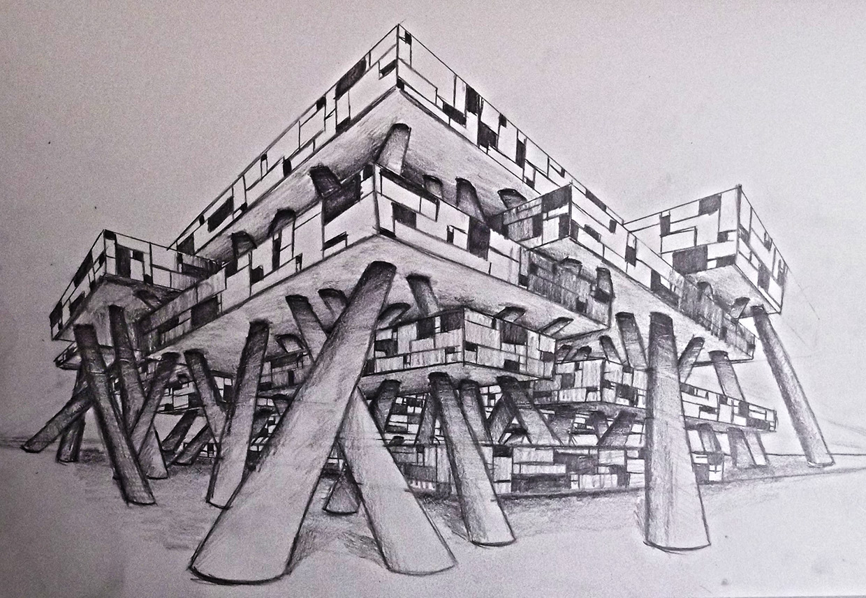 Concept drawing - Designing Buildings Wiki