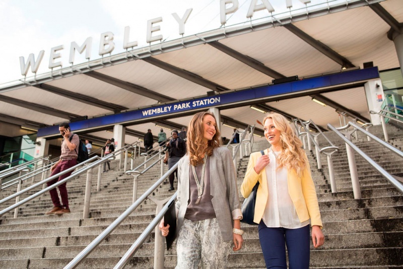 File:Wembley Park Tube Station adjacent to Wembley Stadium.jpg