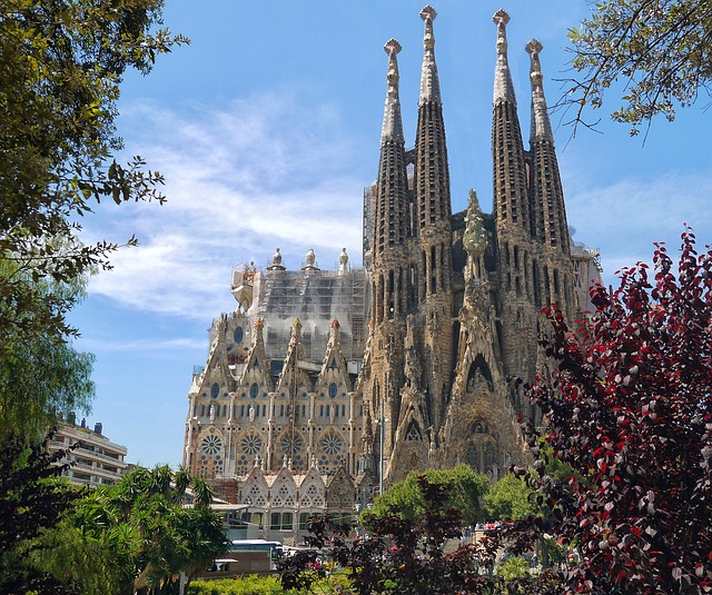 Jesus On The Cross - Sagrada Familia Church - Barcelona Spiral