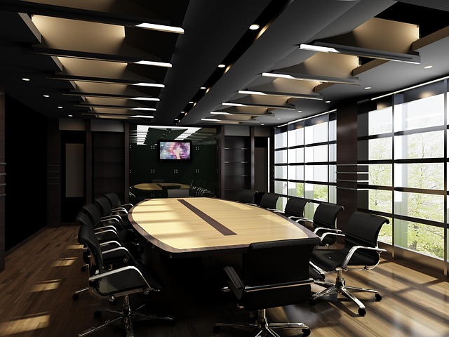 Office interior clearance lighting design
