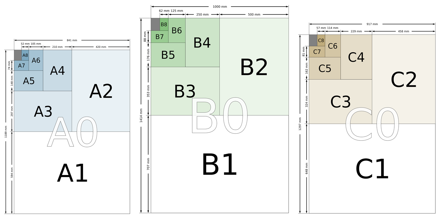 B Size Chart