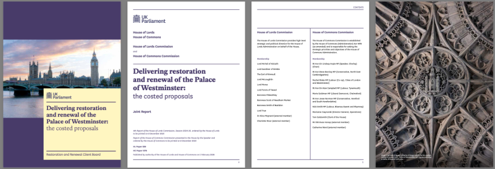 Delivering restoration and renewal of the Palace of Westminster- the costed proposals cover spread 1000.jpg