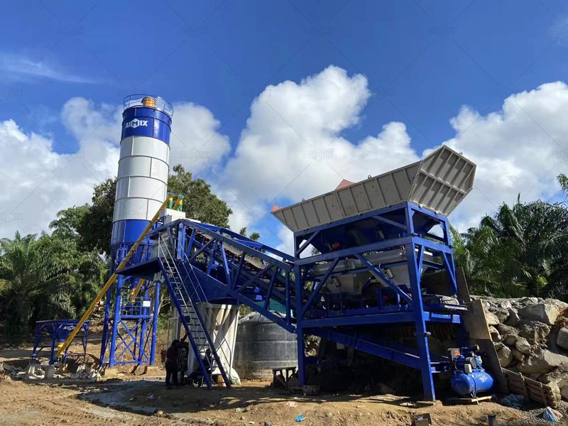 AIMIX AJY35 Mobile Concrete Batching Plant Delivered Admirable Performance.jpg