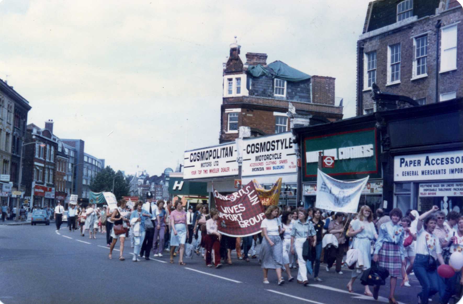 Item 24894 - Support the Miners March.Camberwell Road, SE5, London. 1984.jpg