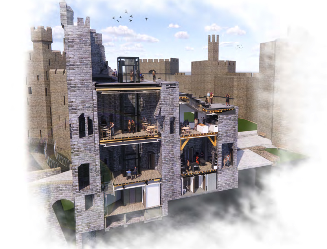CIAT Caernarfon Castle section Buttress .jpg