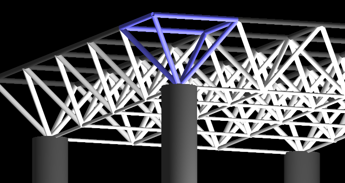 Space truss structure system