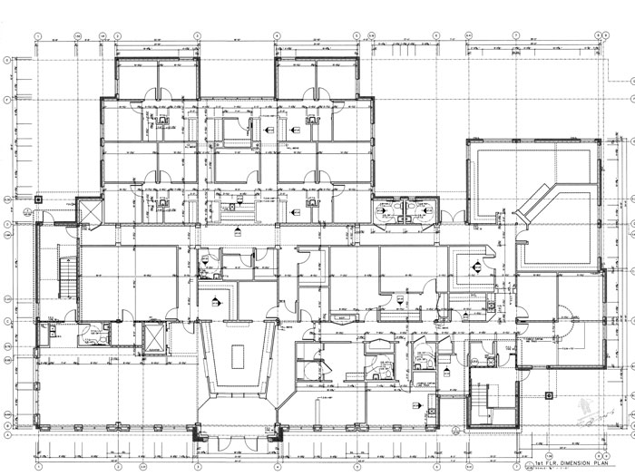 House floor plan featuring kitchen and living room. As-built Drawings