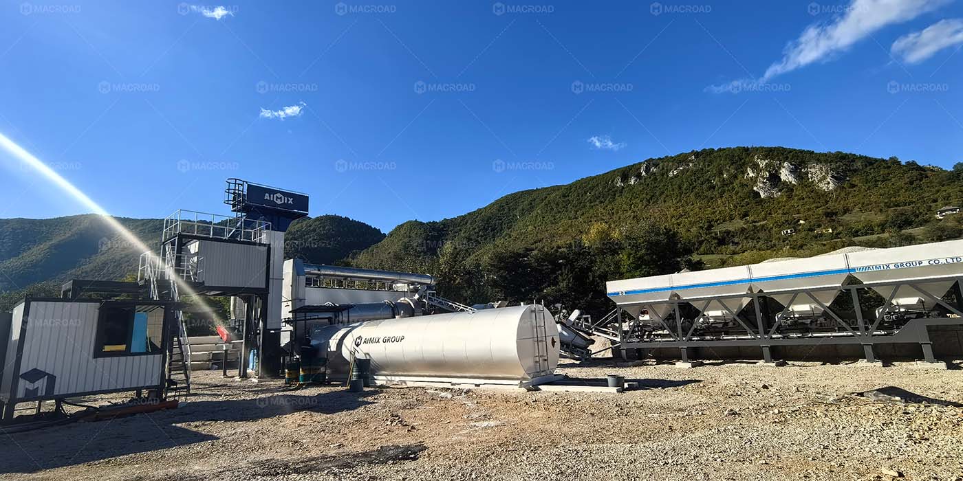 80TPH mobile drum mix asphalt plant for asphalt road building in Sarajevo, Bosnia and Herzegovina.jpg