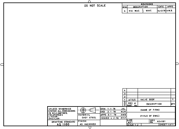 ansi drawing as built drawing standards and revisions