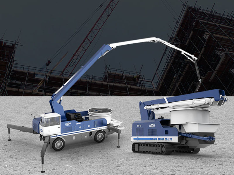 Mobile concrete boom pump for sale in Indonesia for being an agent.jpg