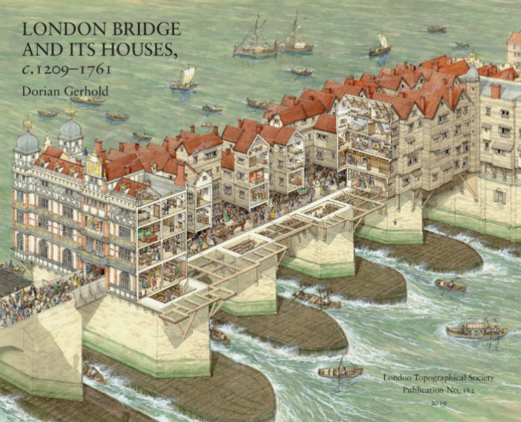 File:London bridge and its houses.png