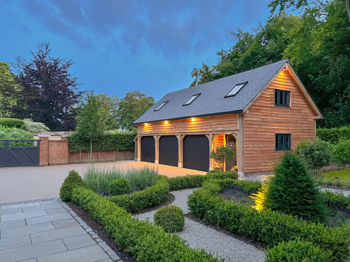 3 Bay Timber Framed Garage With Annex Above.jpg