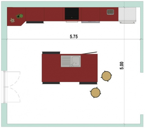 Linear kitchen with insula How to design a kitchen.jpg