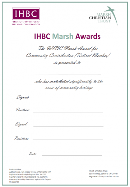 File:IHBC Marsh cert.png