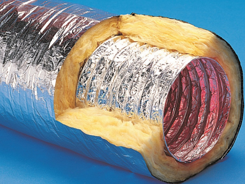 File:Metallic insulated flexible ductwork.jpg